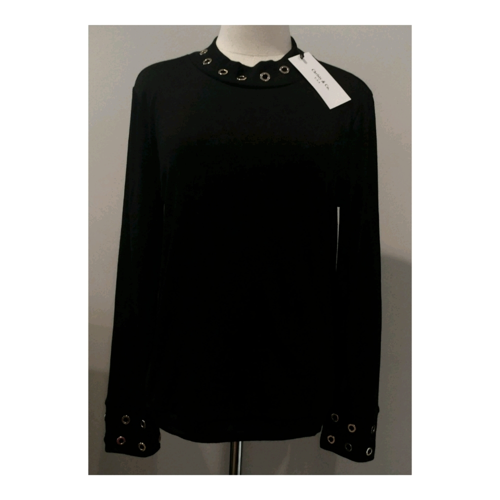 NWT Christy & Co Women's Hardware Blouse Medium